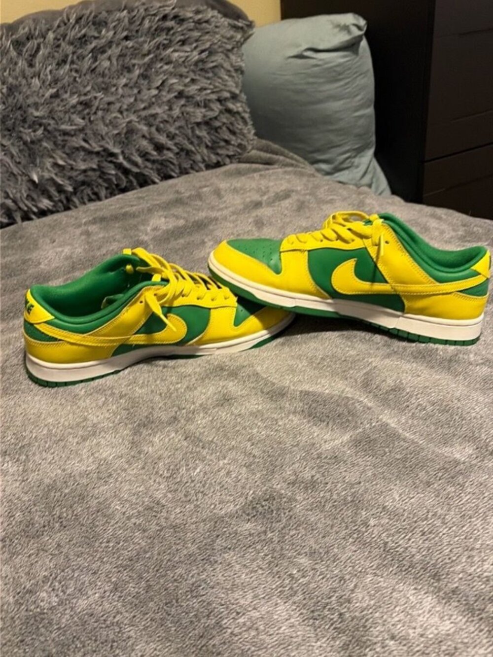 Nike Dunk Low Green & Yellow Sneakers size 11